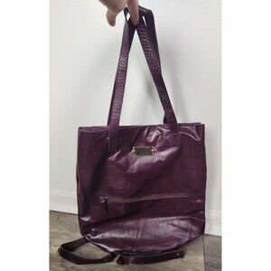Joji & Co Sierra Backpack/Tote In Purple Leather Adjustable Bag